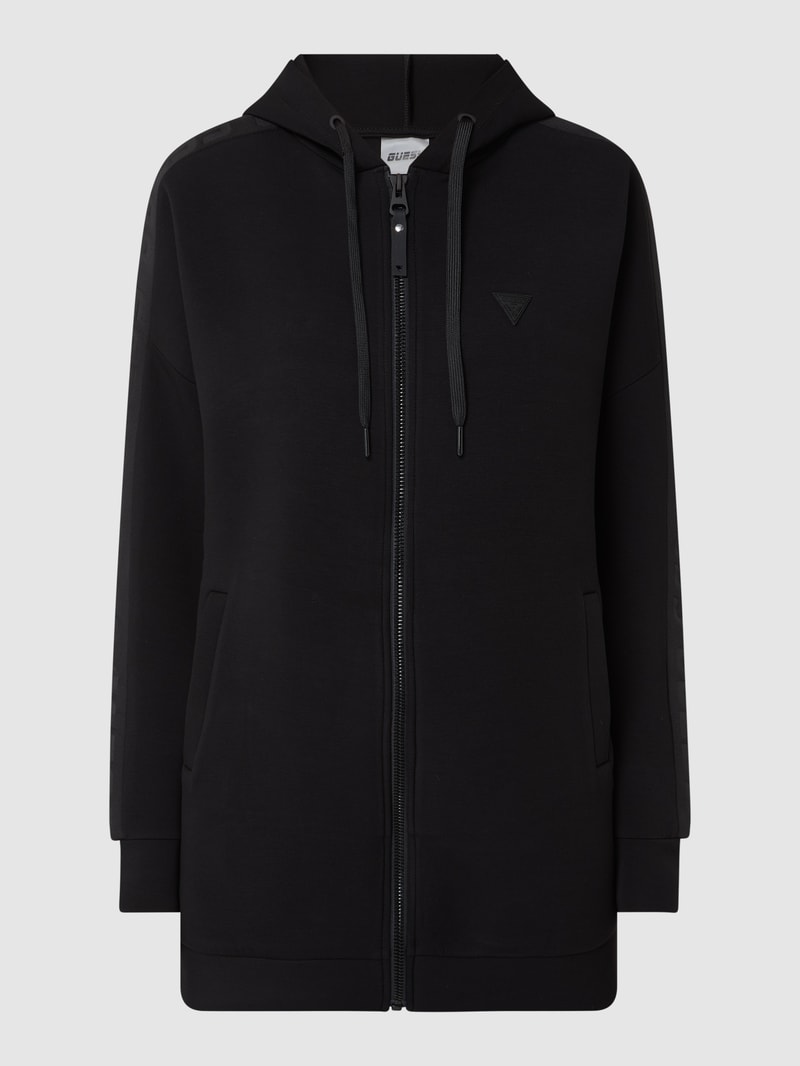Oversized Sweatjacke aus Scuba Modell 'Allie'  in schwarz