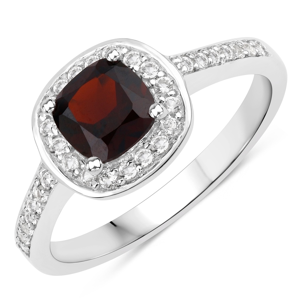 Rafaela Donata Bague Argent sterling Grenat en Argent Bague