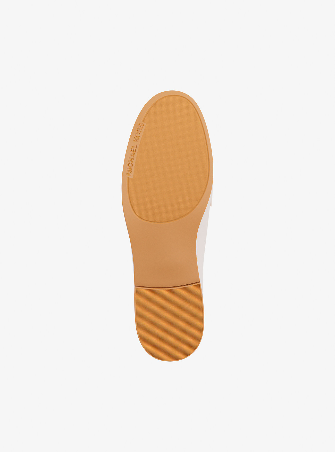 Lex skinn- og signaturlogo-loafer – VANILLA