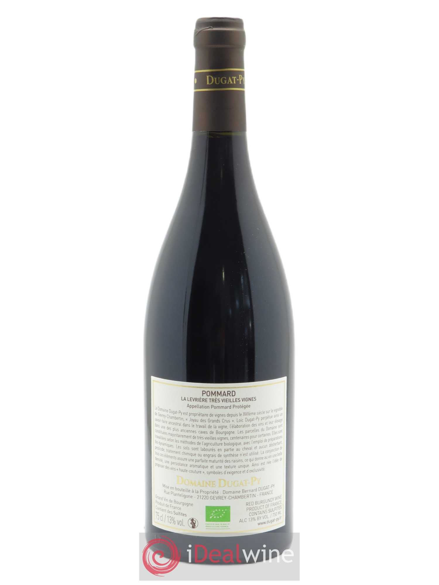 Pommard La Levrière Vieilles Vignes Dugat-Py  2017 - Lot de 1 Bouteille