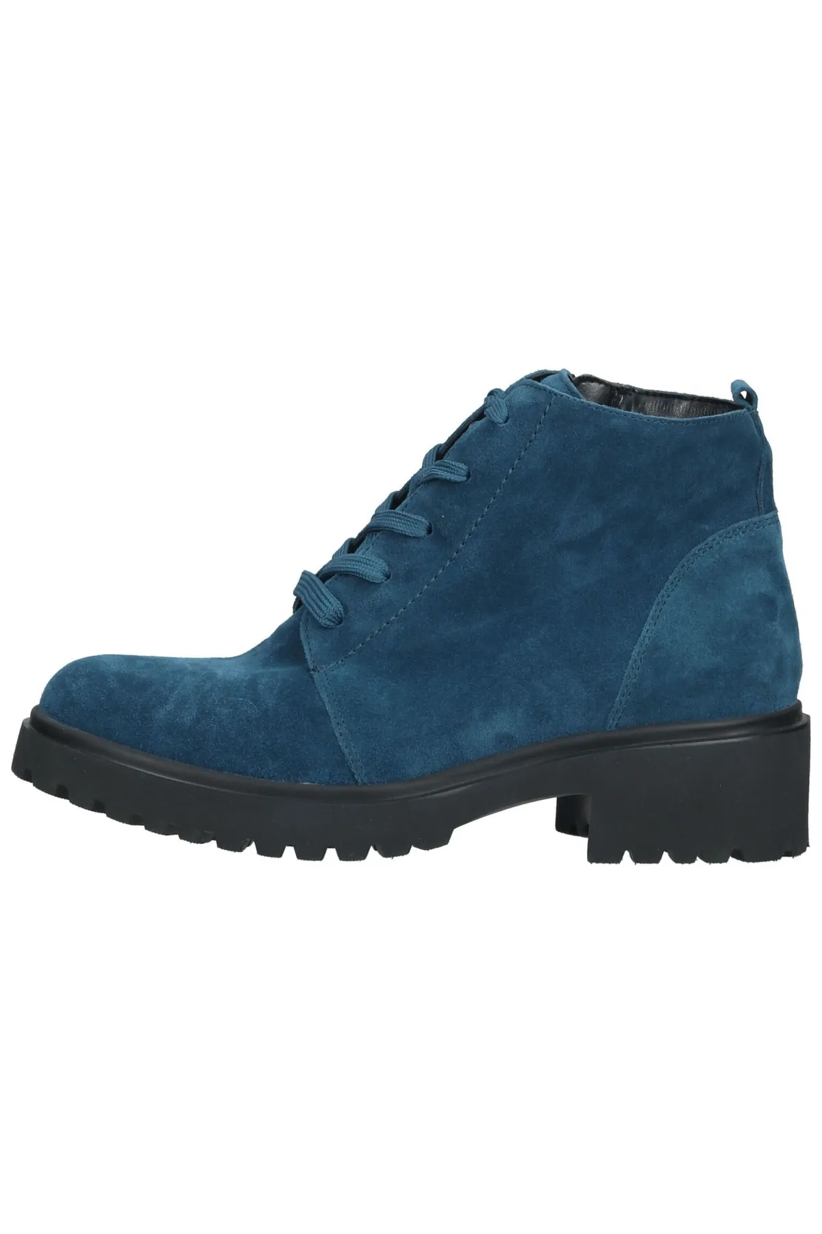 Waldläufer  Stiefelette - Blau - Blockabsatz