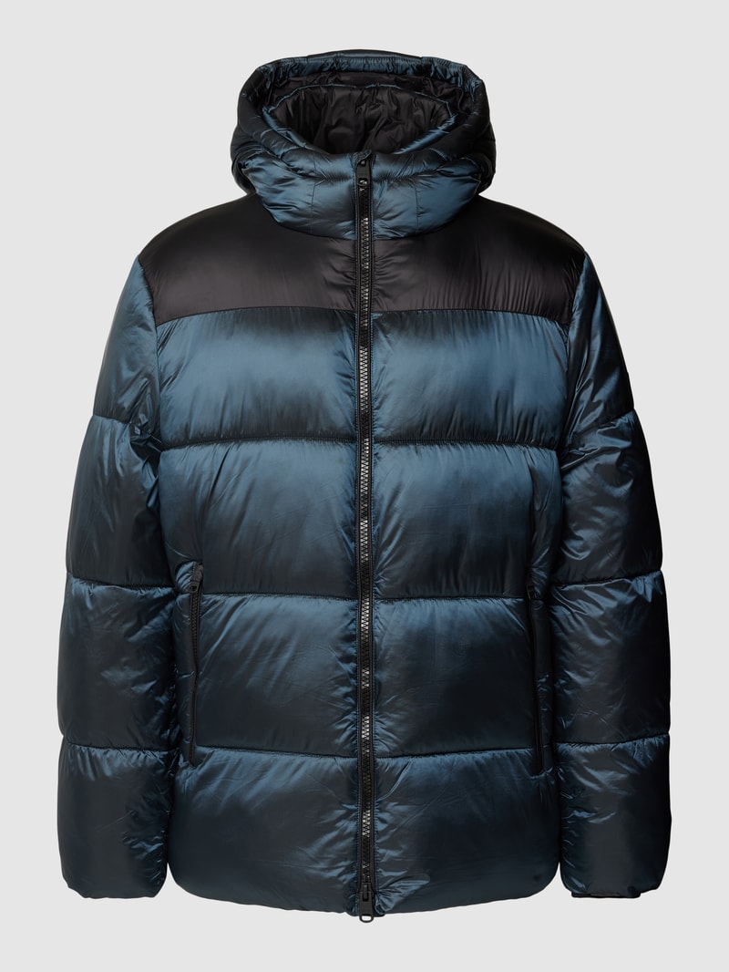 Steppjacke mit Kapuze Modell 'Anchor' in petrol