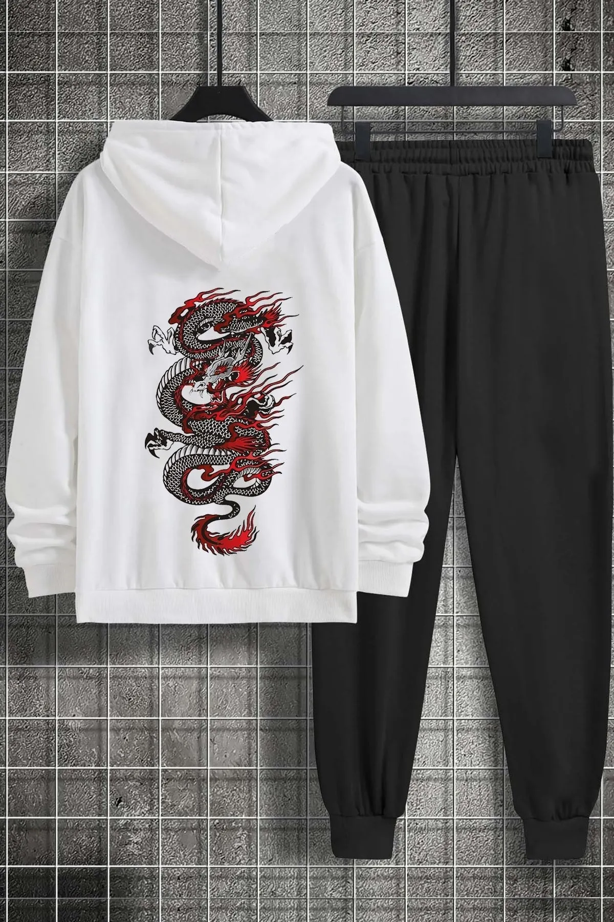 uyguntarz  Bedrucktes Unisex-Trainingsanzug-Set „Chinesebox“.