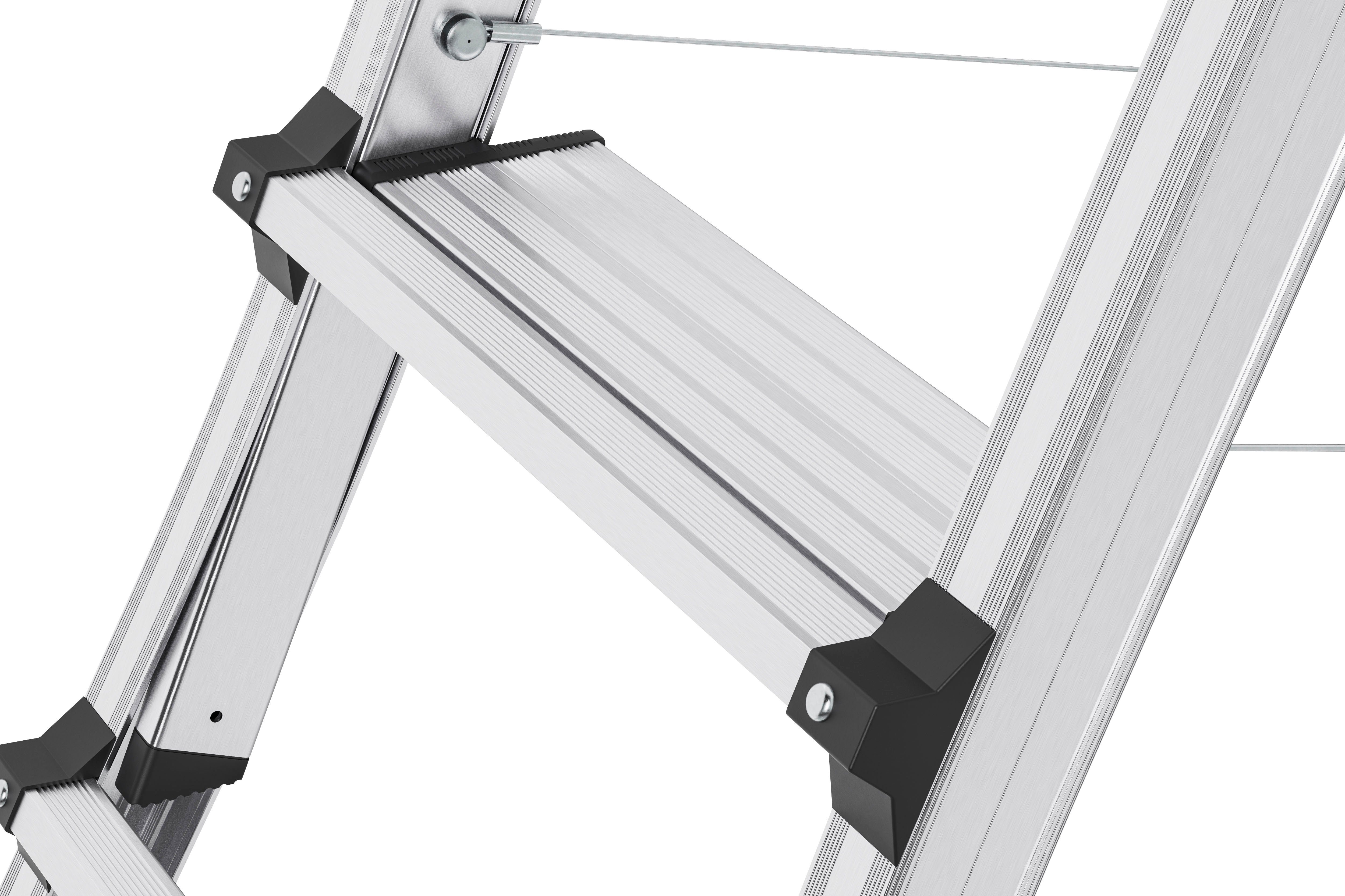 Hailo Teleskopleiter TL100 TopLine, Aluminium, 3-5 Stufen