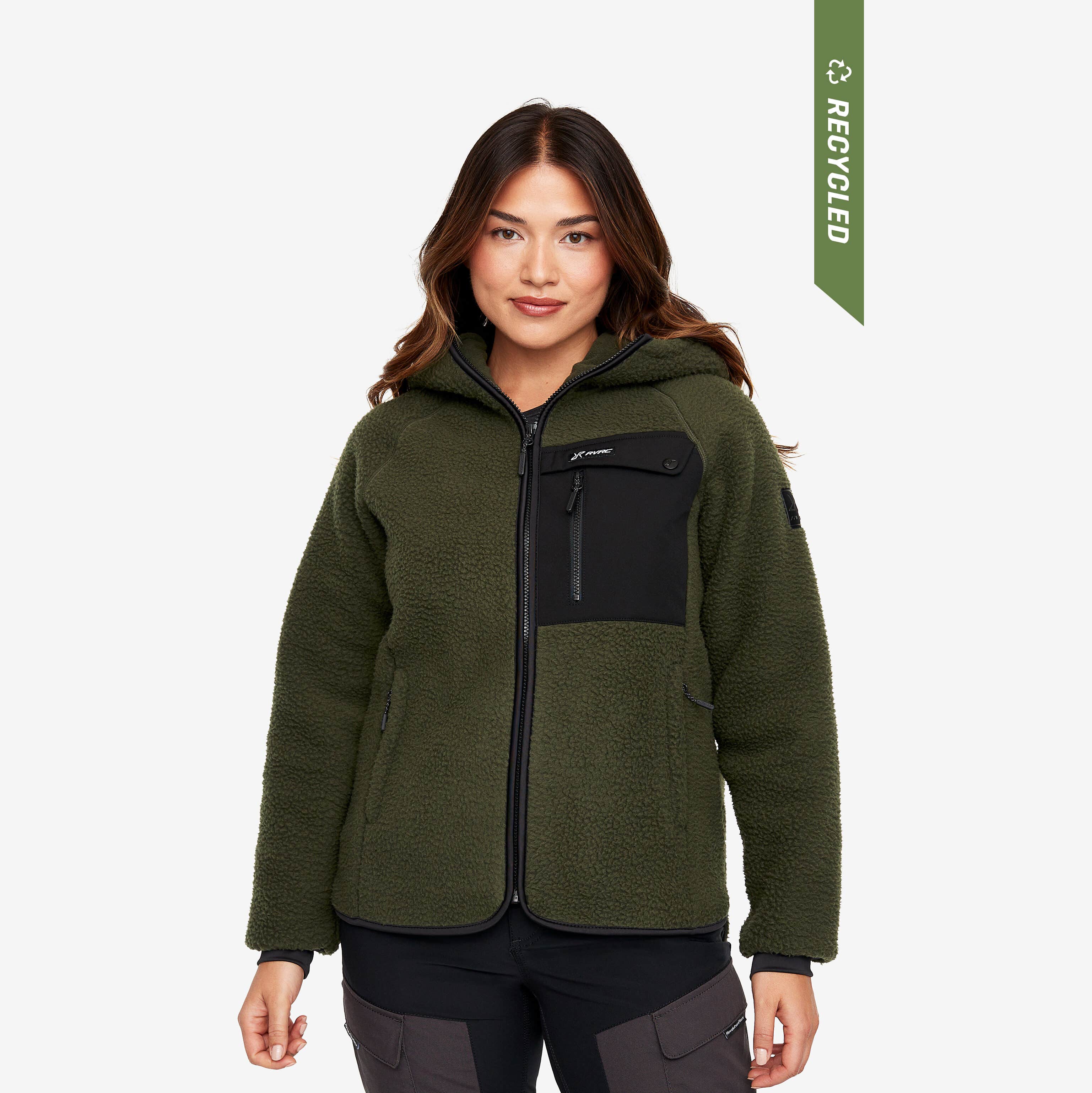 Sherpa Hoodie Femme Forest Night
