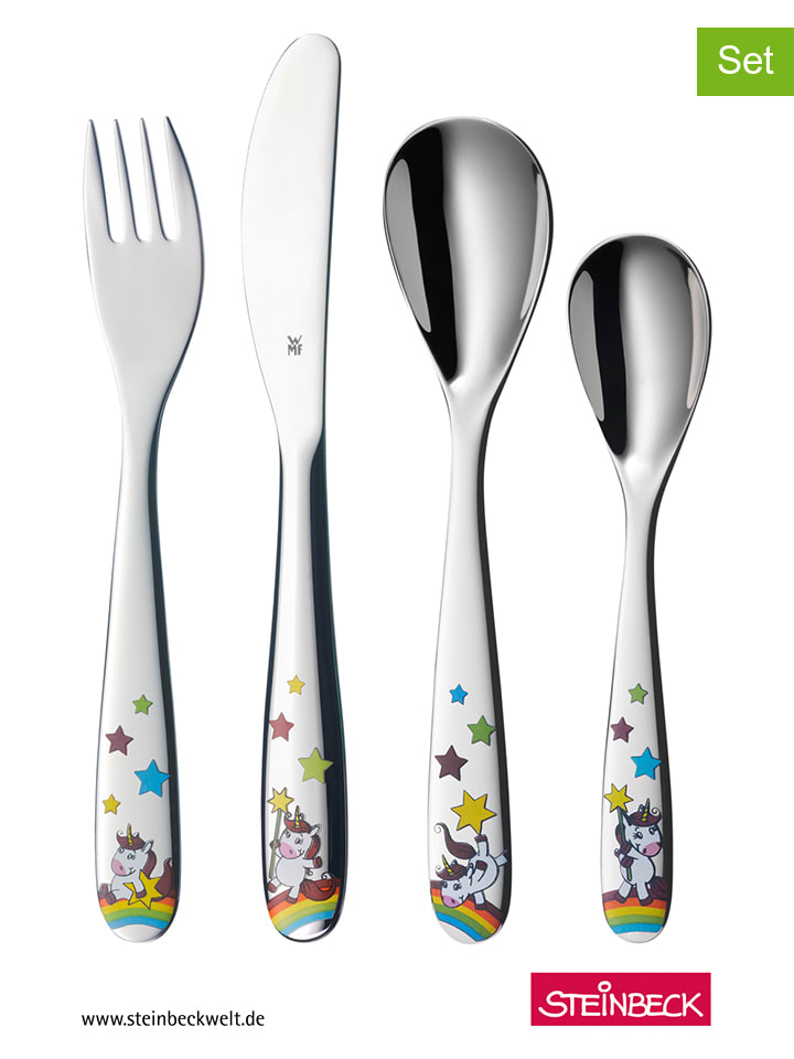 WMF 4tlg. Kinder-Edelstahl-Besteckset 