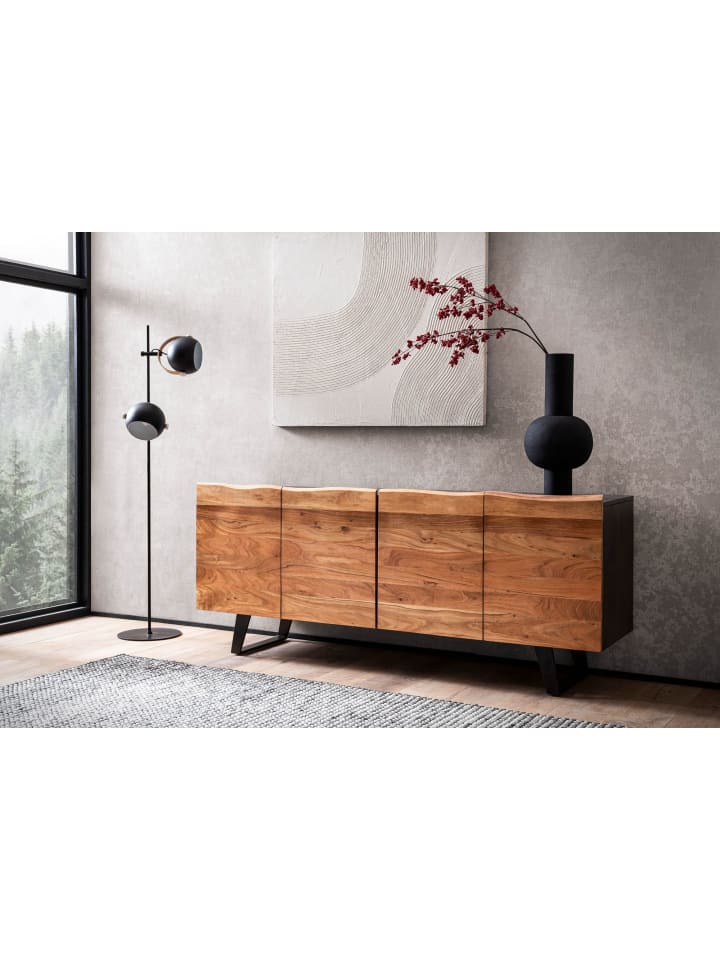 KADIMA DESIGN Sideboard Akazie Massivholz 180x75x45 cm Anrichte mit günstig kaufen onesize