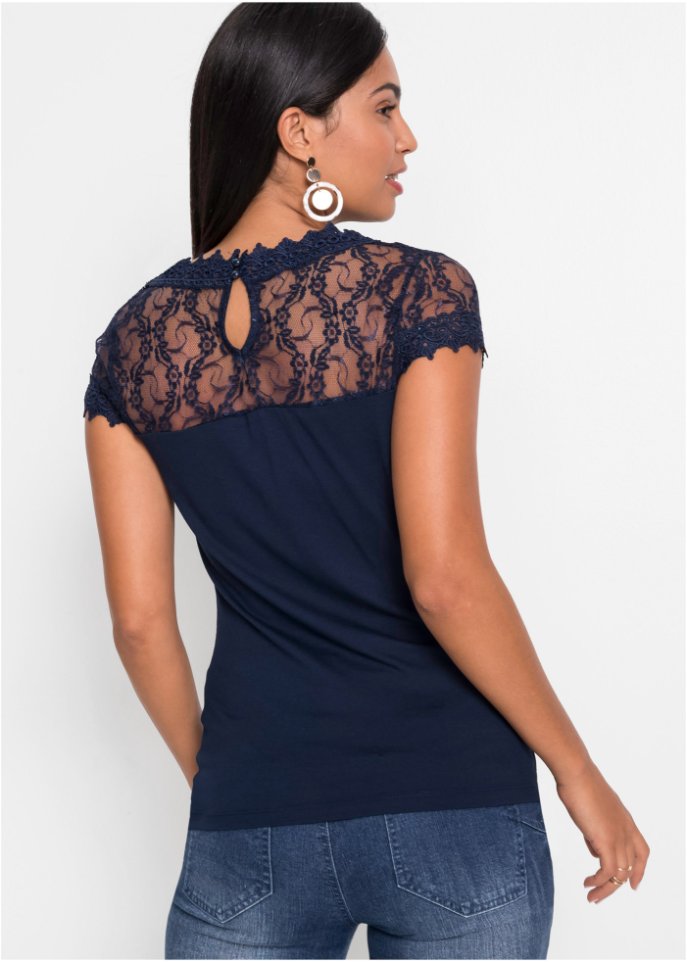 Shirt mit Spitze