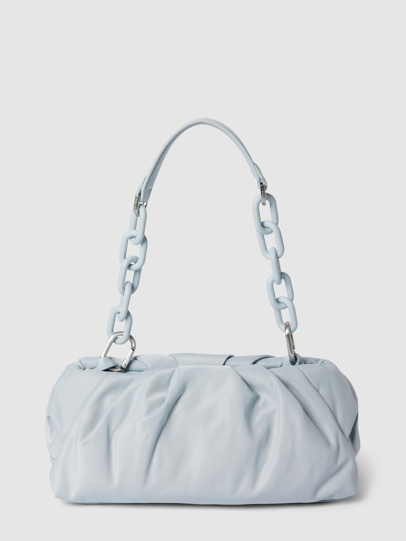 Clutch mit Label-Detail in hellblau