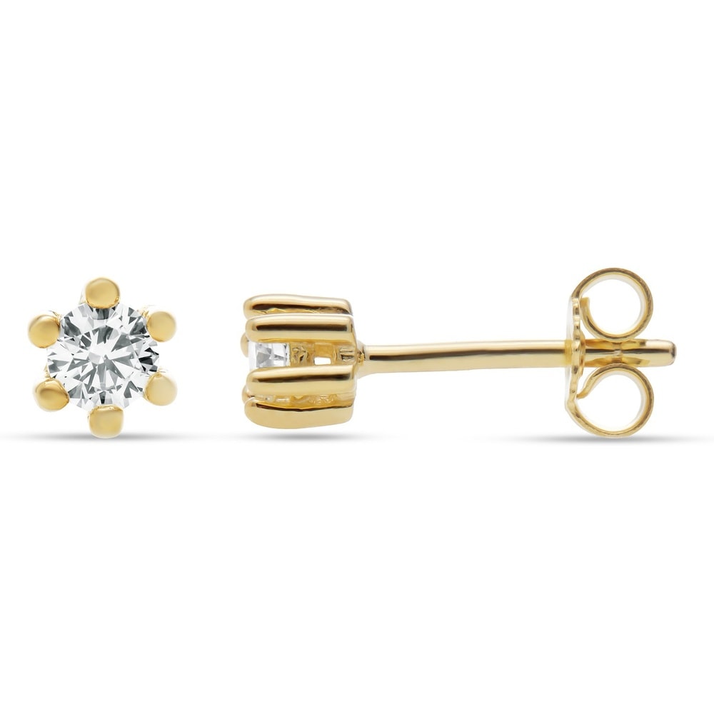 FAVS Boucles d'oreilles à fermoir à poussette 375 Or jaune Boucles d'oreilles