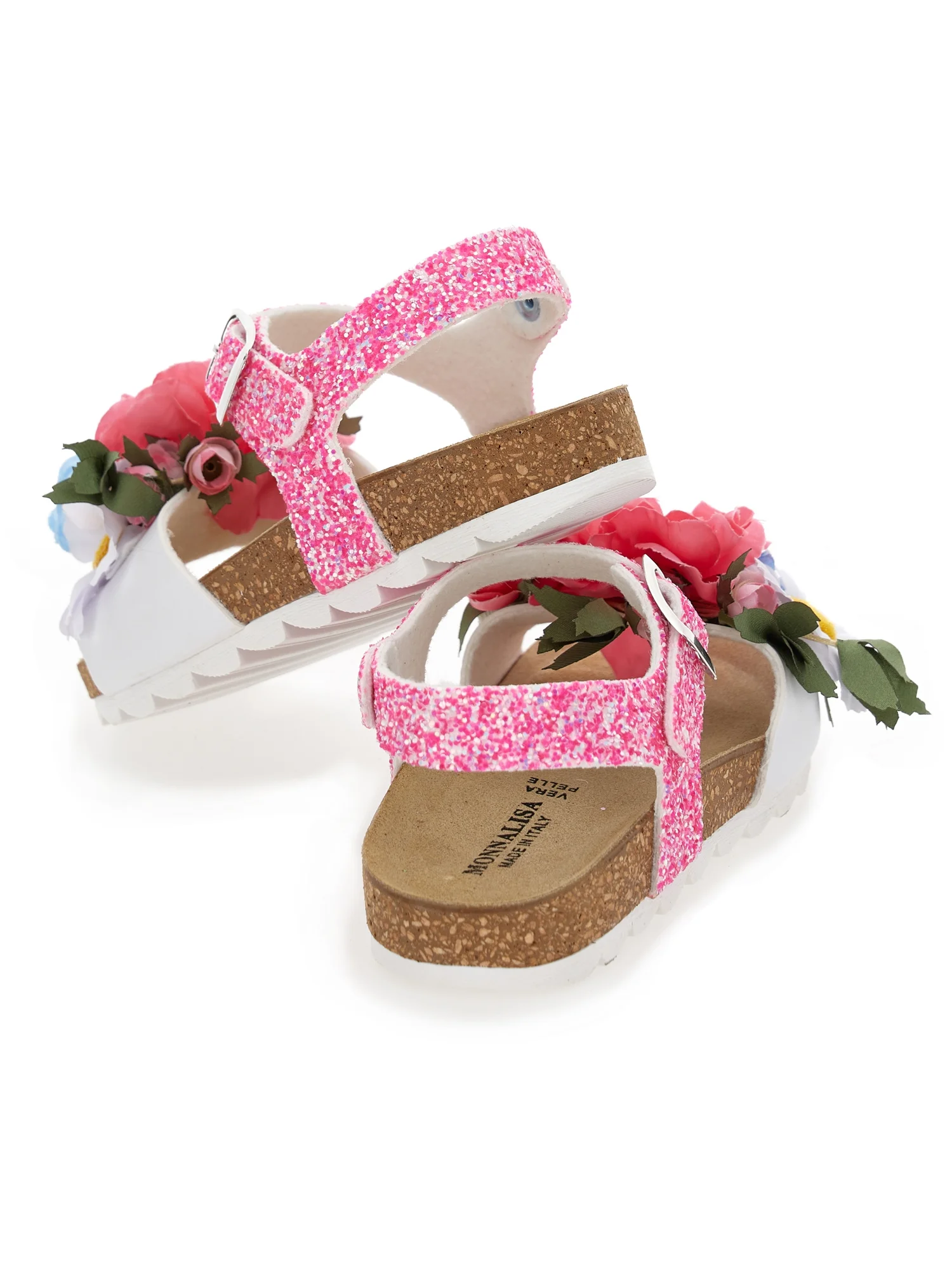 Monnalisa BOTANIC BOUQUET GLITTER - Sandalias