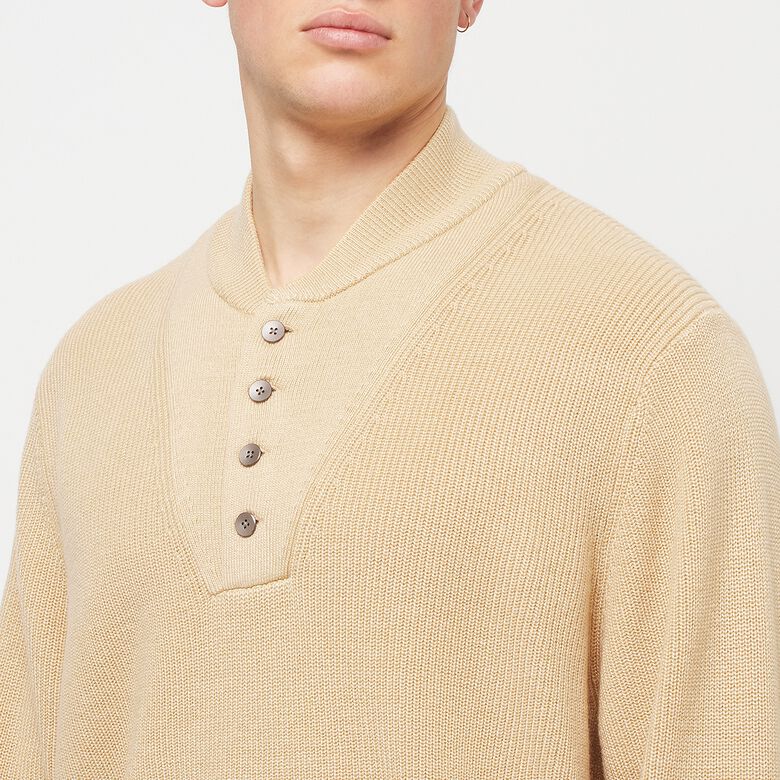 NIKE Life Military Henley Sweat sesame