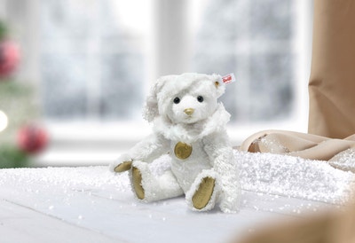 Teddies for tomorrow White Christmas Teddybär, 30 cm, weiß