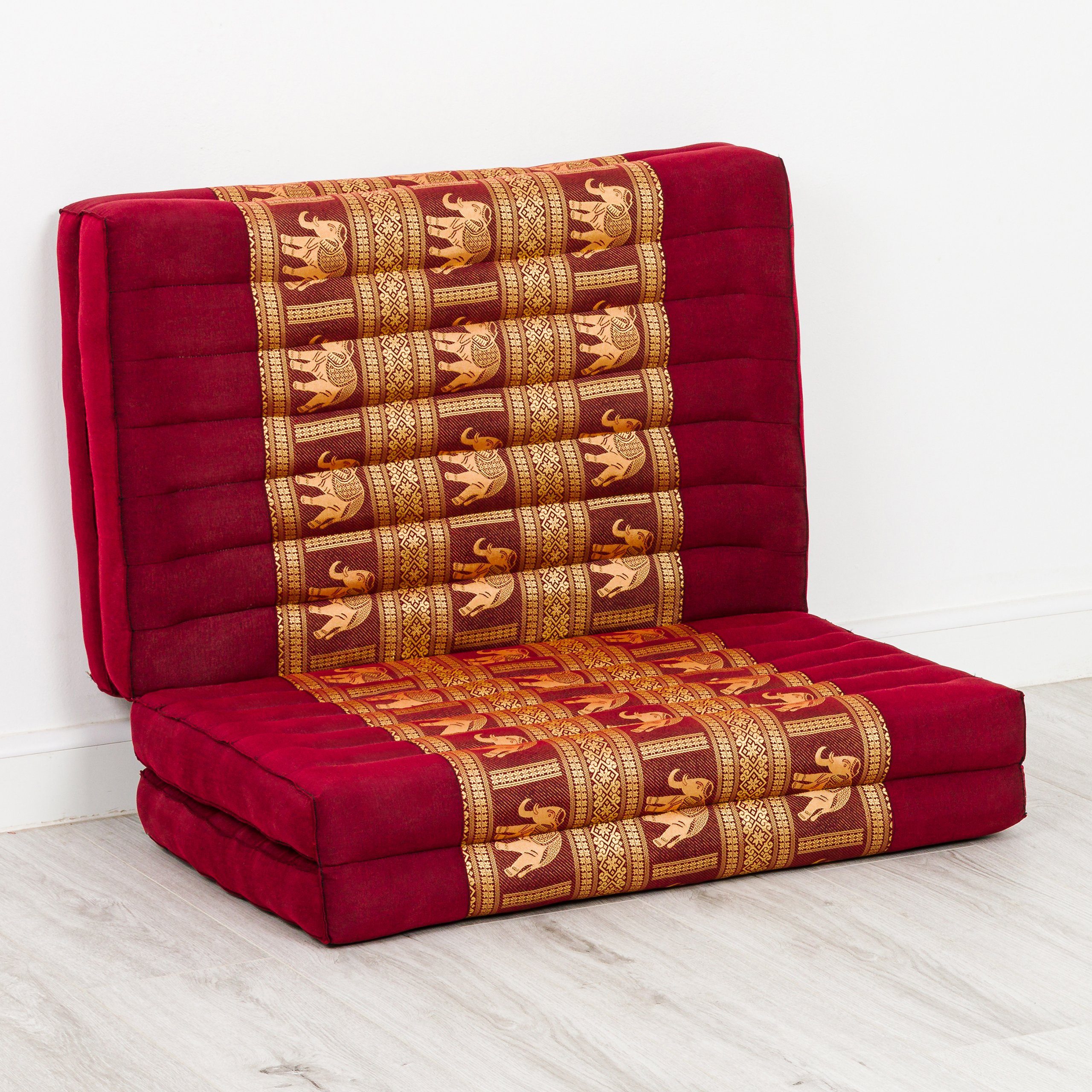 Klappmatratze Klappmatratze 80 cm (Deluxe) vegan und handgefertigt, 200x80x8cm, livasia, 8 cm hoch, Kapok