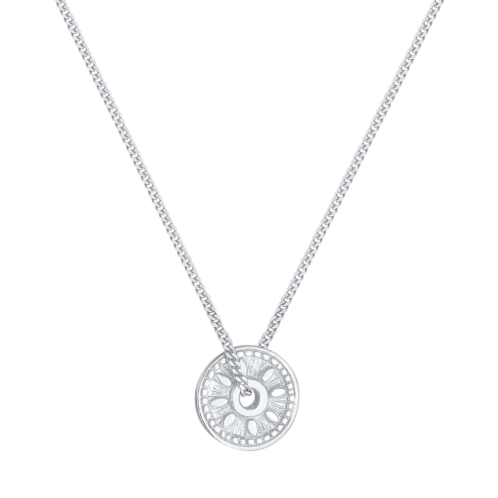Elli Elli Collier Pendentif de pièce de monnaie pour femme Soleil Antique Vintage Tend Bijoux