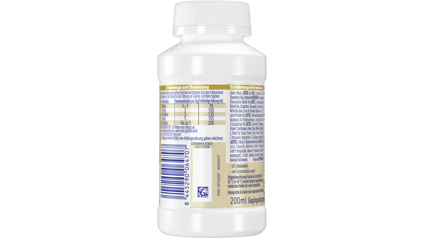 NESTLE BEBA SUPREME PRE Säuglingsanfangsnahrung von Geburt an 200 ml
