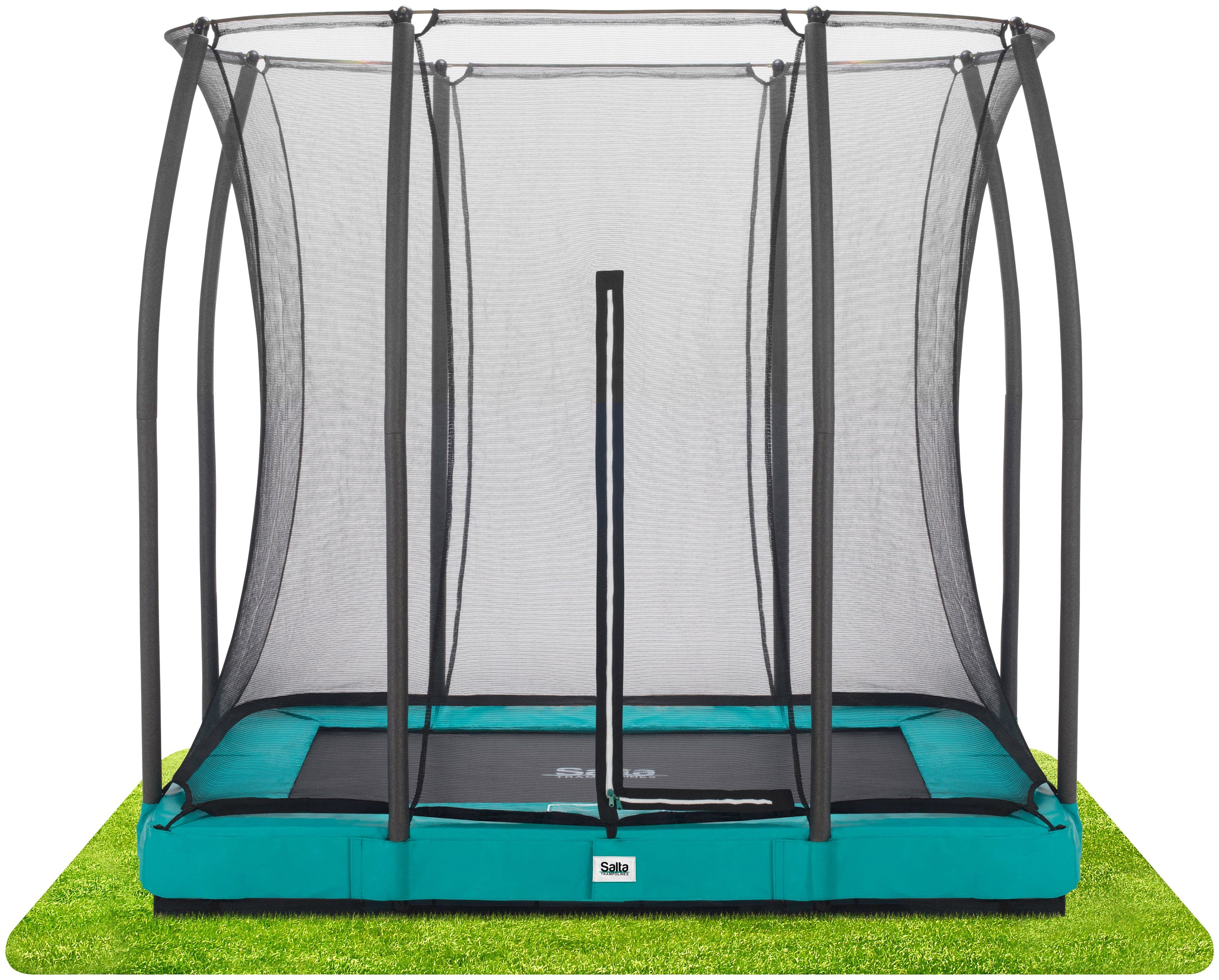 Salta Gartentrampolin Comfort Edition Ground, Schutzrand grün