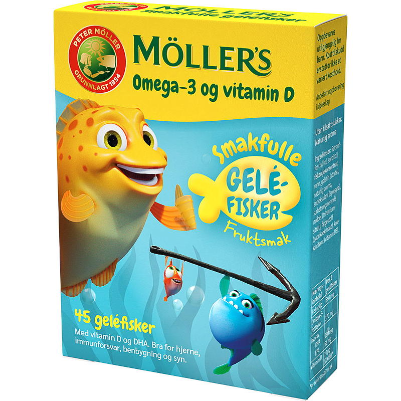 Möller's Möller`s Omega -3 45 stk fisk frukt