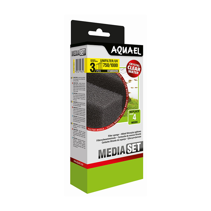 AquaEL Filter AquaEL Filterschwamm UNIFILTER 3St. 750/1000
