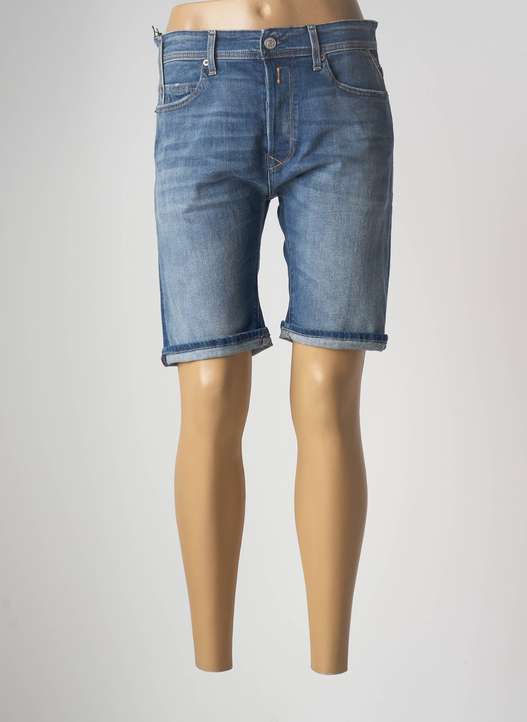 Replay Bermudas Femme couleur bleu