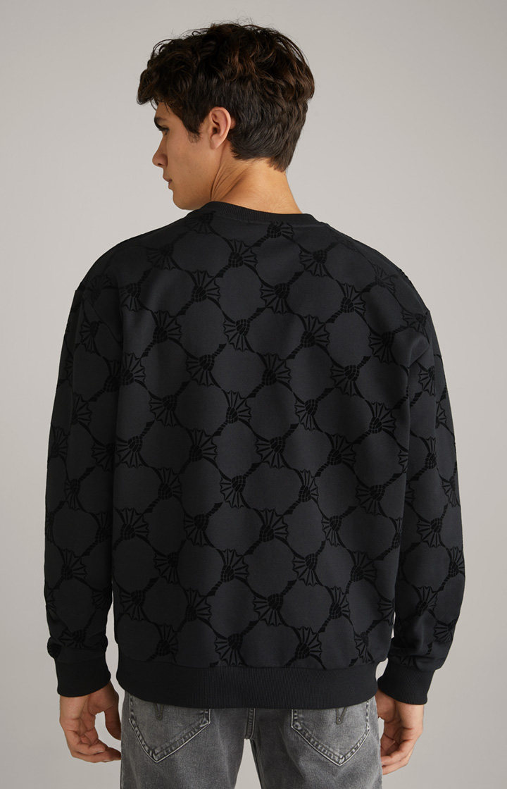 Cornflower-Sweatshirt Tadeo in Schwarz