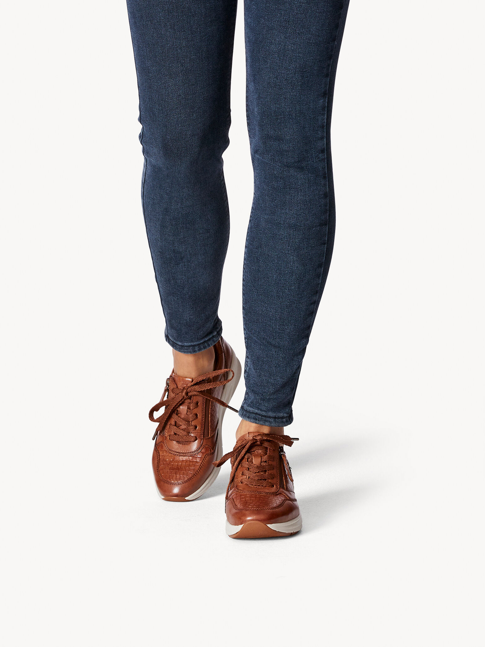 Basket en cuir - marron