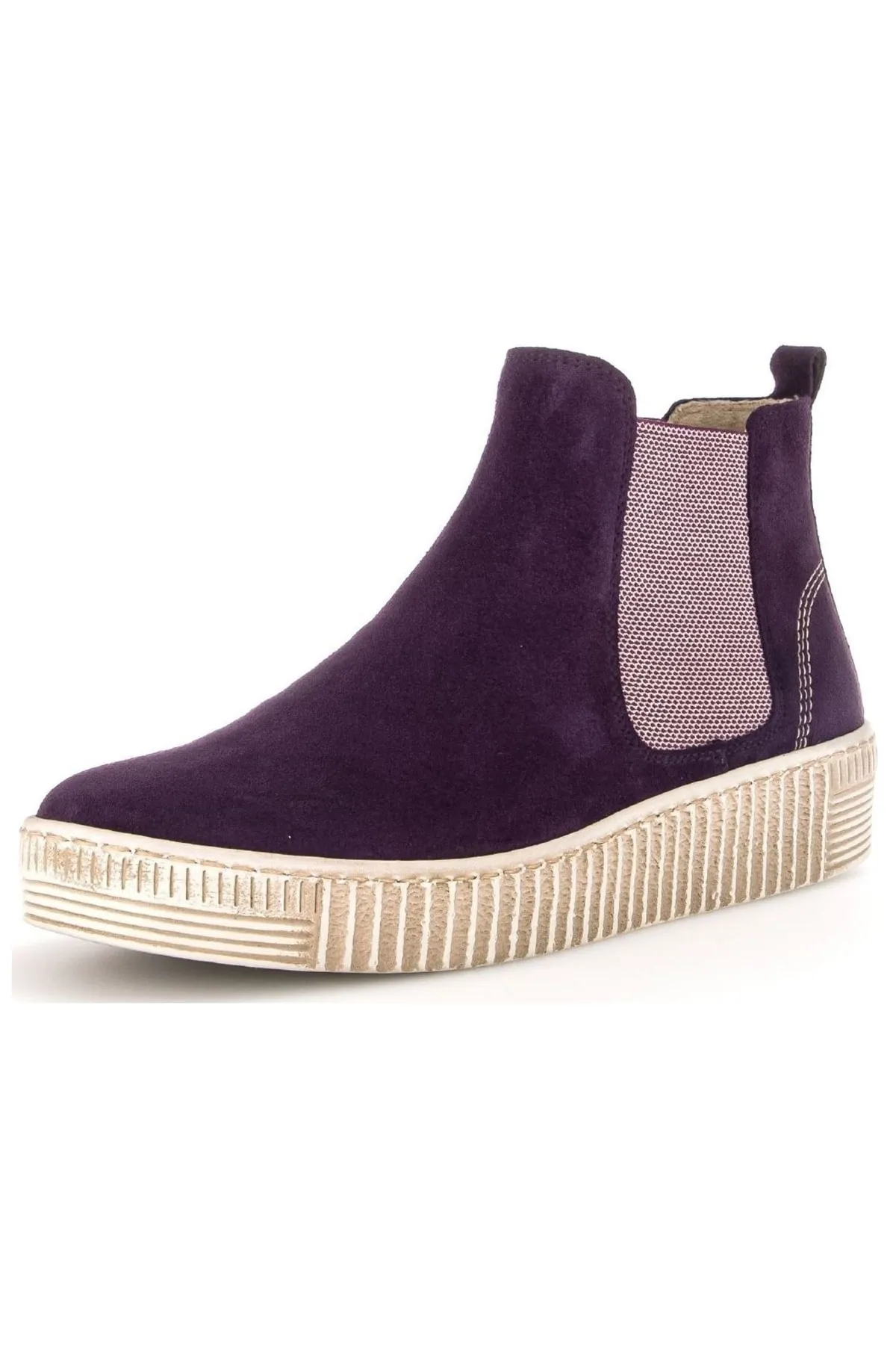 GABOR  Stiefelette - Lila - Flacher Absatz