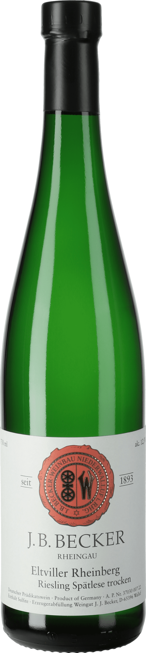 J. B. Becker: Riesling Eltviller Rheinberg Spätlese 2021