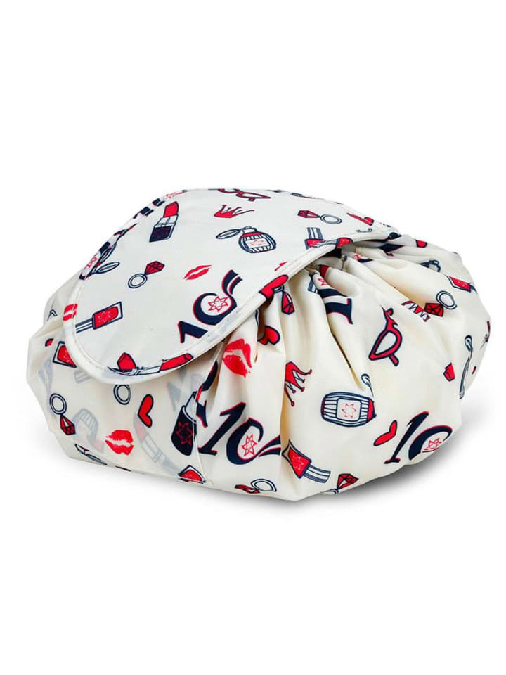 Intirilife One Step Kulturbeutel mit Kordel in CREME GIRLY MOTIV günstig kaufen onesize