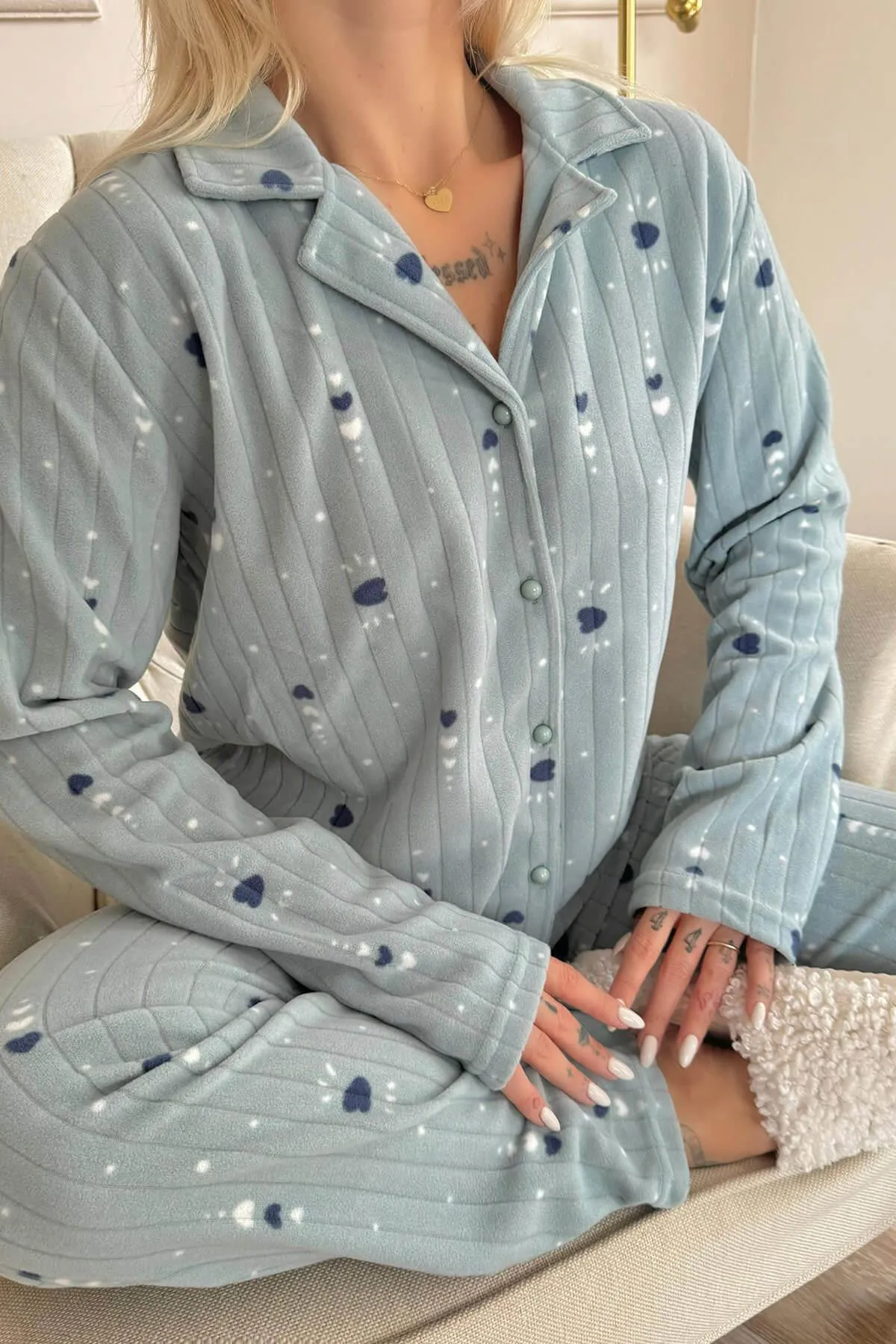Pijamaevi  Pyjama set - Grün - Print
