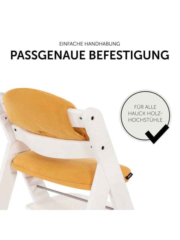 Hauck Sitzkissen / Hochstuhlauflage für Alpha Hochstuhl - in orange,gelb günstig kaufen onesize