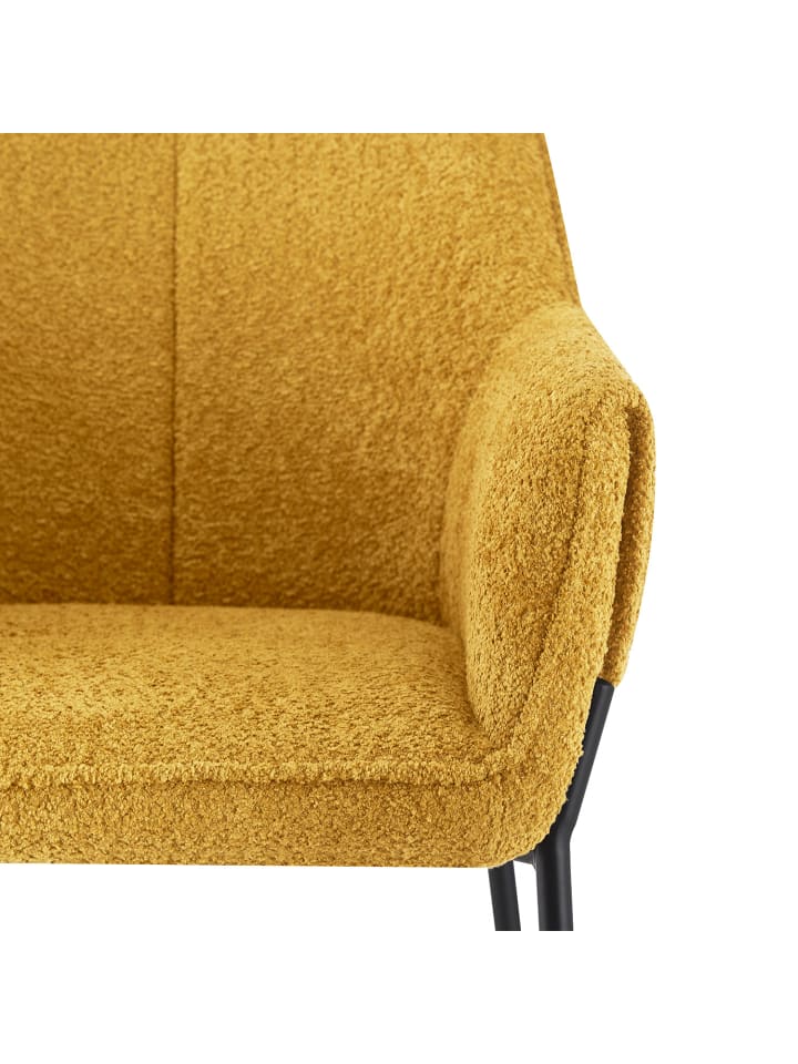 B&D Home Esszimmerstuhl JENNY in Gelb - (B)64 x (H)84 x (T)64 cm günstig kaufen onesize