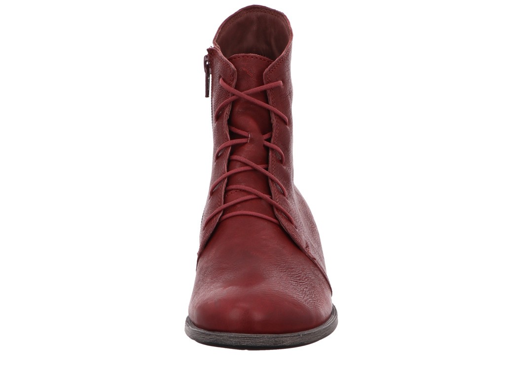 THINK Schnür-Stiefeletten rot Agrat BAROLO