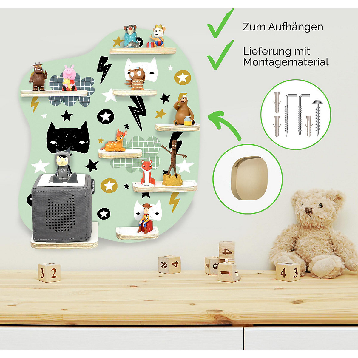 Regal für Musikbox Superhero - geeignet für Toniebox