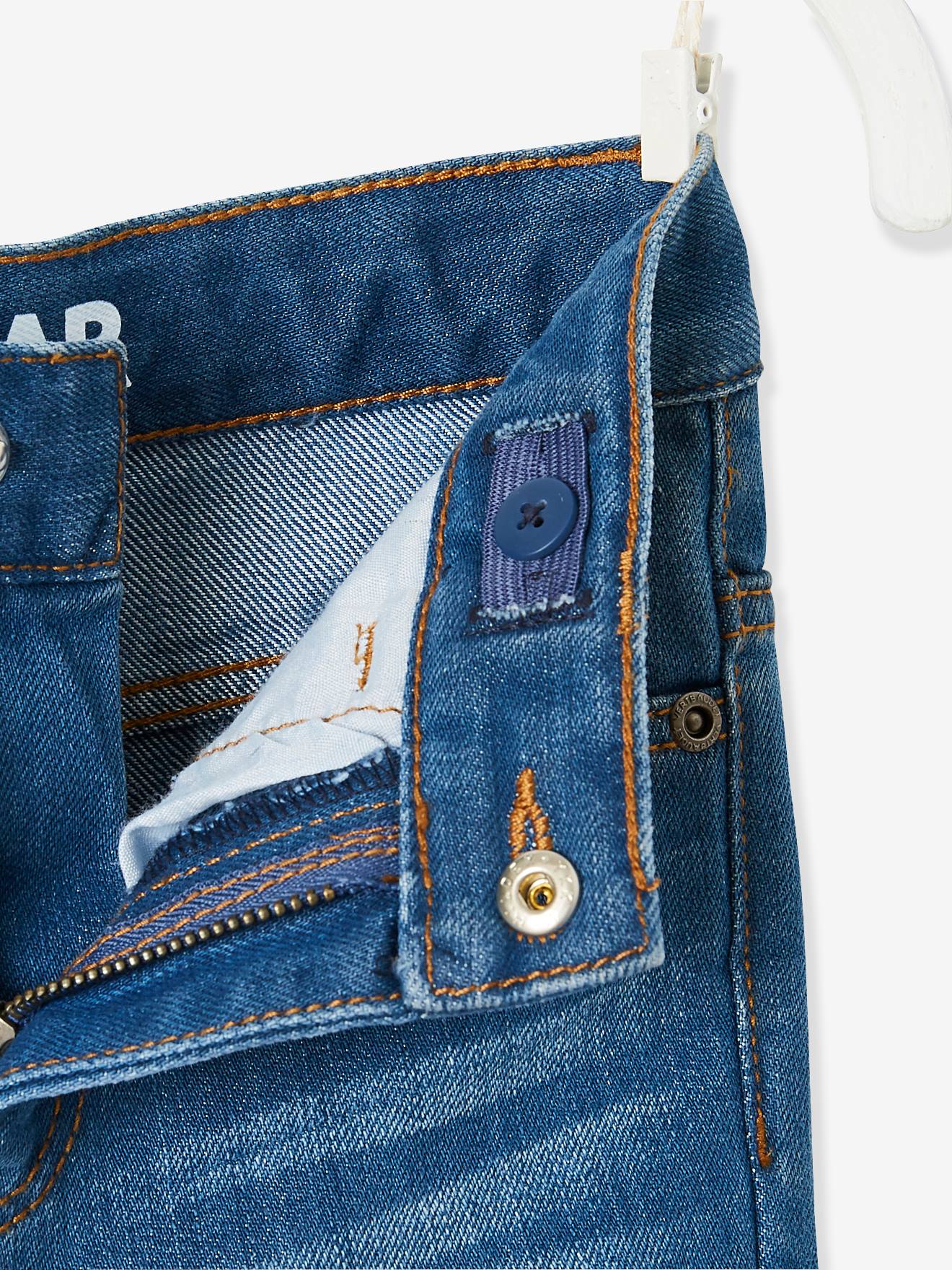Jean droit indestructible MorphologiK tour de hanches FIN garçon denim brut