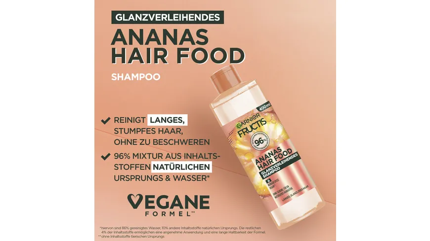 Garnier Fructis Shampoo HARIFOOD Ananas 400 ml