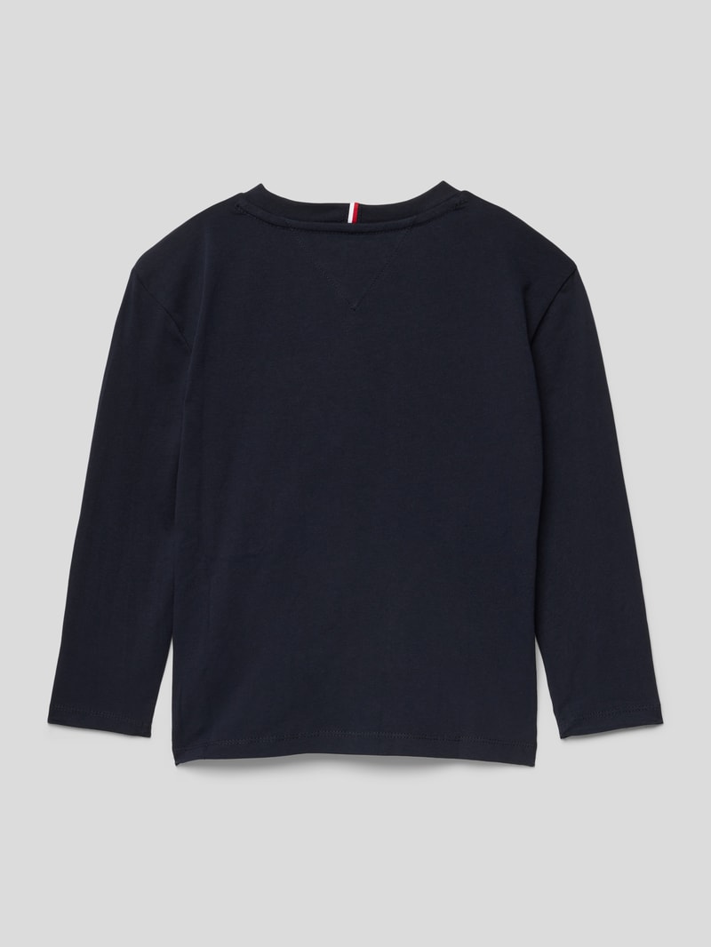 Sweatshirt mit Label-Print Modell 'VARSITY' in marineblau