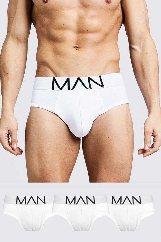 3er-Pack Boxershorts mit Man-Logo