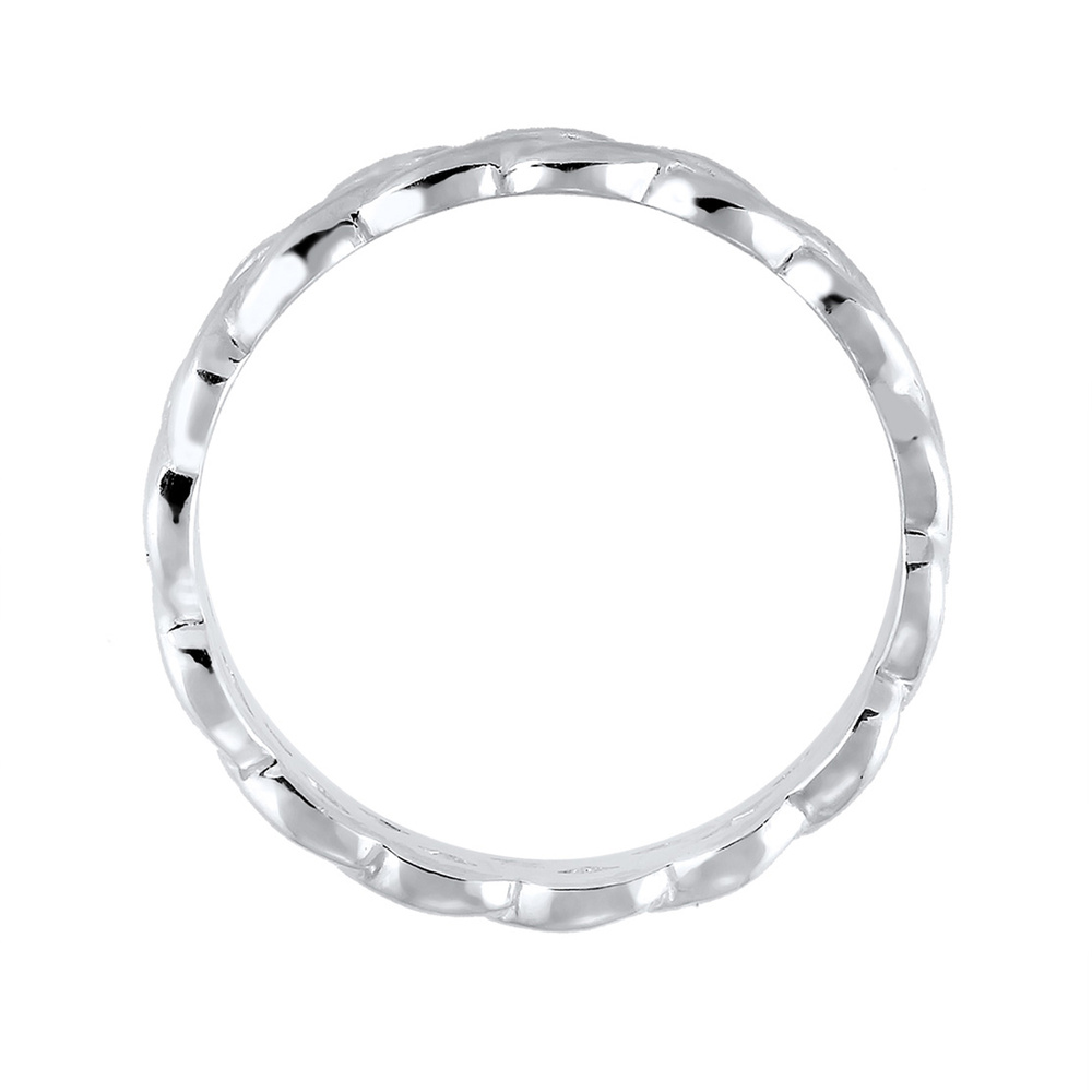 Elli Elli Bague Femmes Tressé Infini Nœud Tendance en Argent Sterling 925 Bague