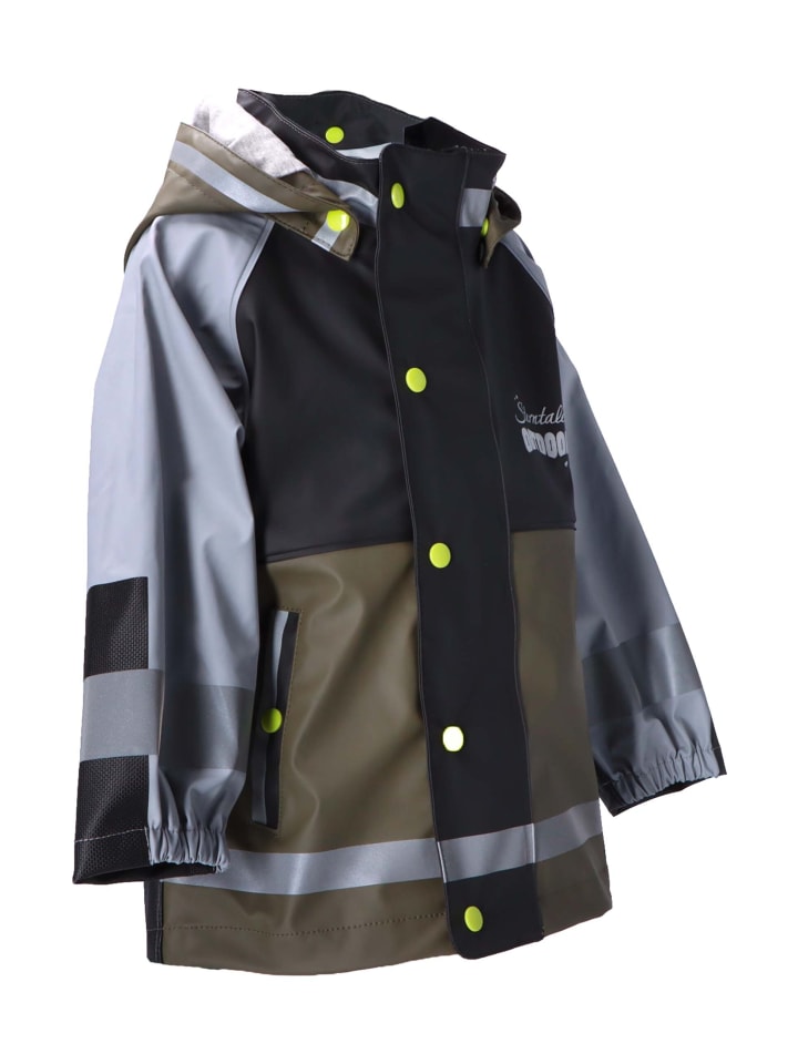 Sterntaler Funktions-Regenjacke ungefüttert uni in dunkelgrün günstig kaufen