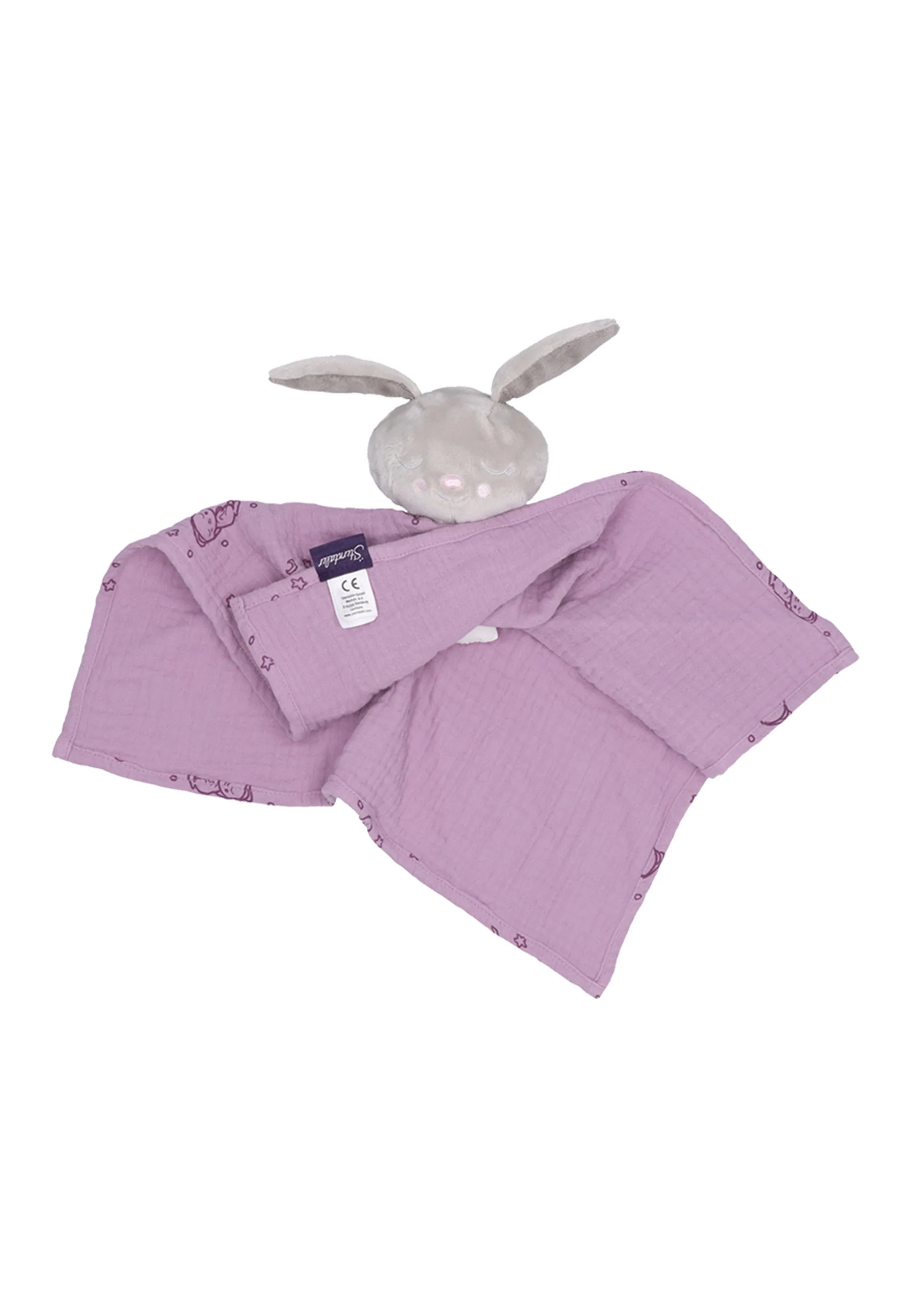 Kuscheltuch Schlummerhase in Lila