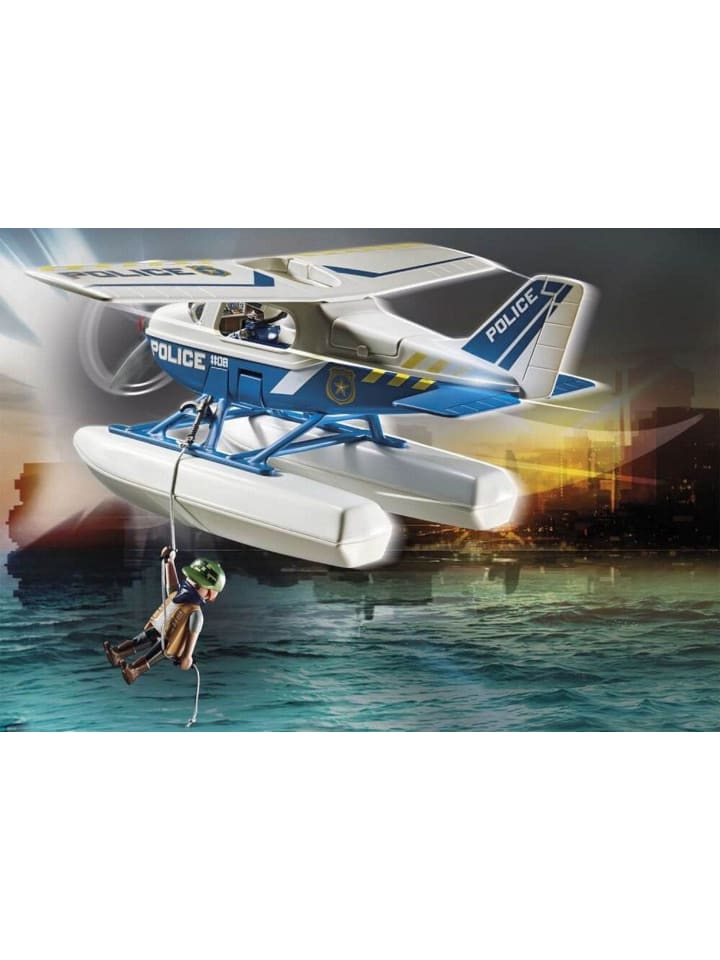 Playmobil Polizei-Wasserflugzeug: Schmuggler-Verfolgung in Mehrfarbig ab 5 Jahre günstig kaufen onesize