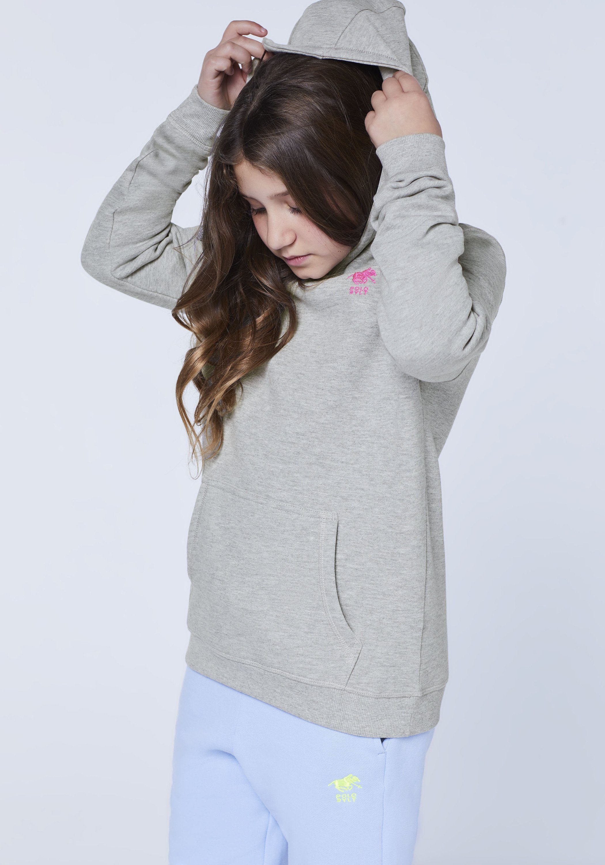 Polo Sylt Sweatshirt mit Label-Stitching