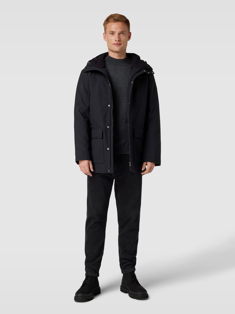Parka mit Pattentaschen Modell 'ROTTERDAM' in schwarz