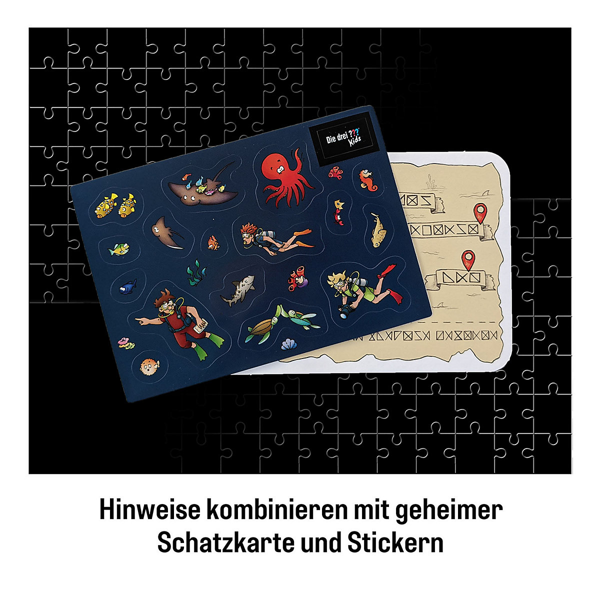 Krimi-Puzzle: Die drei  Kids 150 Teile - Unterwasserabenteuer