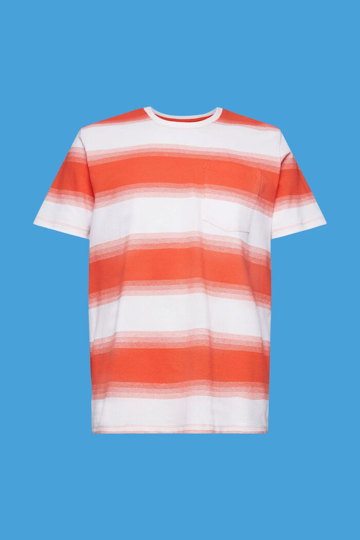 Gestreiftes T-Shirt aus Baumwollpikee