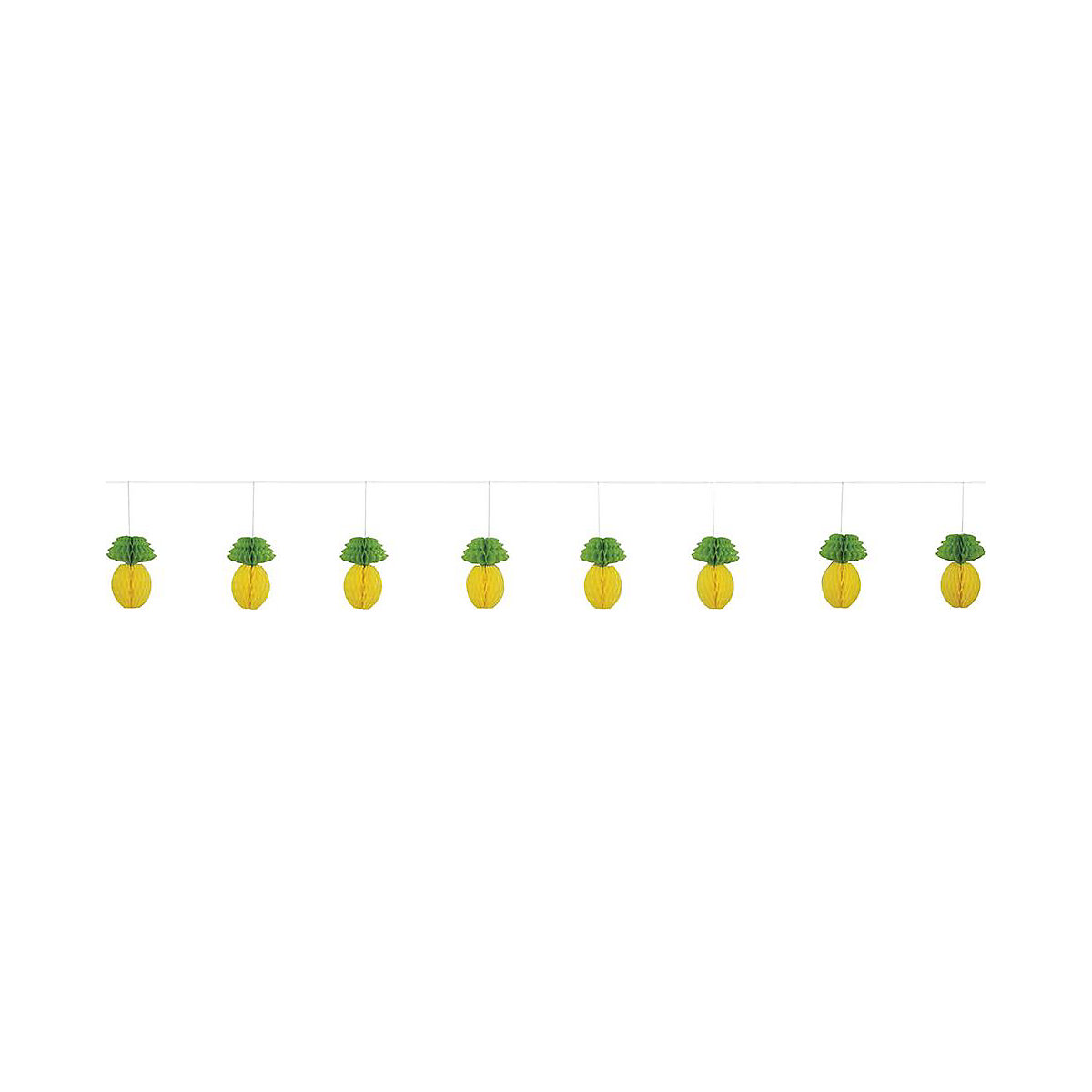 Girlande Wabenball Ananas, Papier, 2,10 m