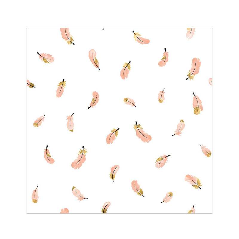 Papier peint Plumes dorées Lilipinso and Co