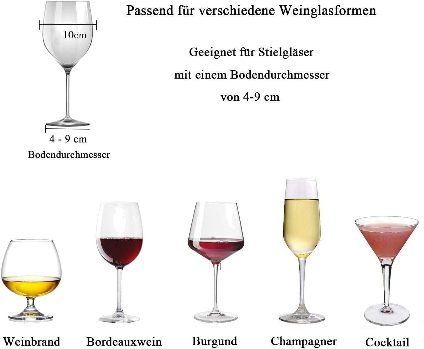 Fokelyi Gläserhalter 1 Stück Weinglashalter Gläserhalter,Hängender Weinglashalter,Schwarz