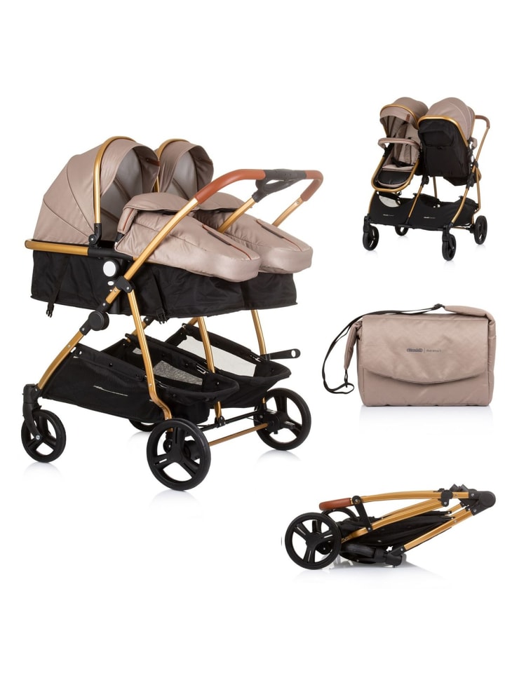 Chipolino Geschwisterkinderwagen Duo Smart in natur günstig kaufen onesize